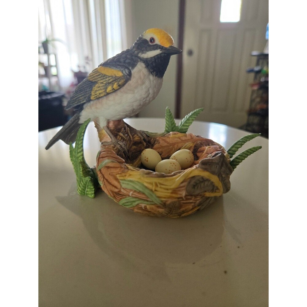 Vintage Lenox Garden Bird Collection Golden Winged Warbler Figure Fine Porcelain